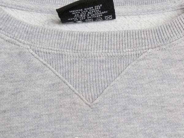 ポロジーンズ ラルフローレン ロゴ 刺繍 スウェット メンズ レディース XL 古着 トレーナー リバース タイプ 前V クルーネック 裏起毛 短丈