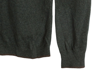 パタゴニア ハーフジップ ニット セーター メンズ L / 11年製 高級 100% カシミヤ アウトドア プルオーバー ハイネック シンプル 無地 深緑