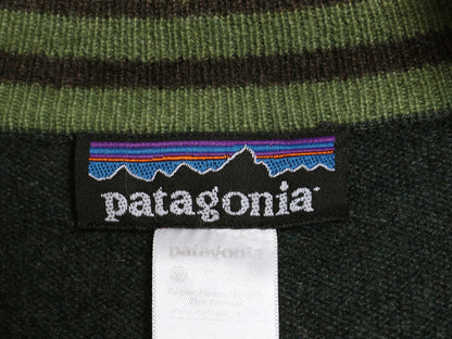 パタゴニア ハーフジップ ニット セーター メンズ L / 11年製 高級 100% カシミヤ アウトドア プルオーバー ハイネック シンプル 無地 深緑