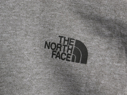 ノースフェイス プリント スウェット フード パーカー メンズ L プルオーバー トレーナー ベア ロゴ イラスト グラフィック 裏起毛 グレー