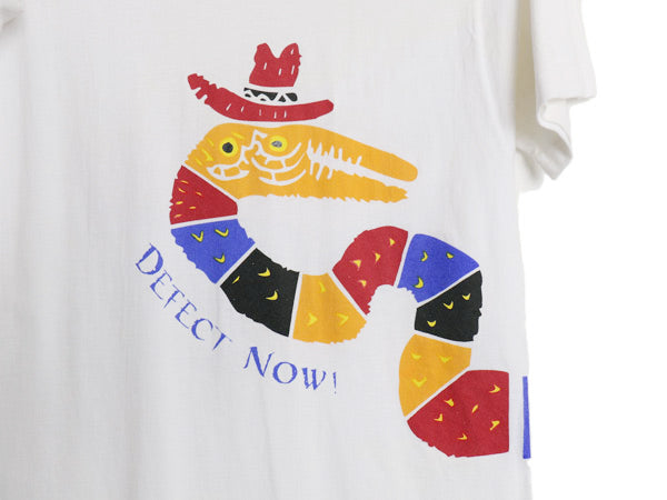 90s USA製 企業 アート イラスト プリント 半袖 Tシャツ メンズ L オールド シングルステッチ ヘビーウェイト コットン テキーラ クエルボ