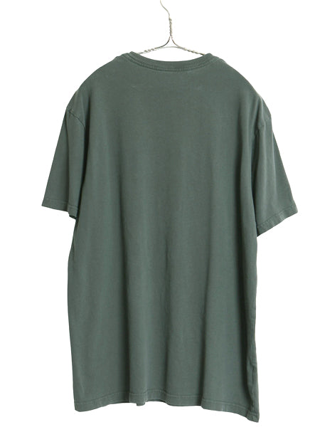 USA製 パタゴニア グラフィック 染込み ロゴ プリント 半袖 Tシャツ メンズ L / 16年製 アウトドア オーガニック コットン カットソー 緑