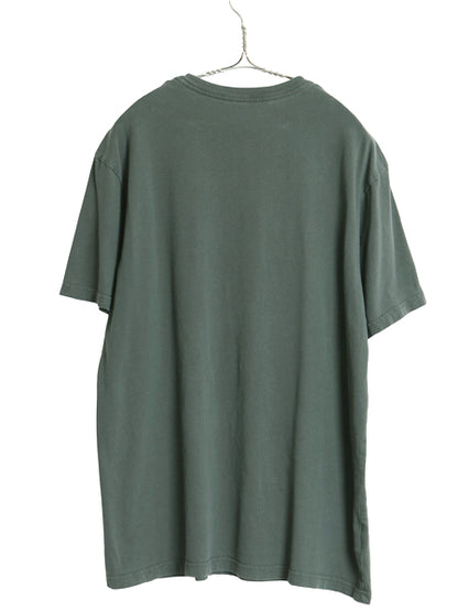 USA製 パタゴニア グラフィック 染込み ロゴ プリント 半袖 Tシャツ メンズ L / 16年製 アウトドア オーガニック コットン カットソー 緑