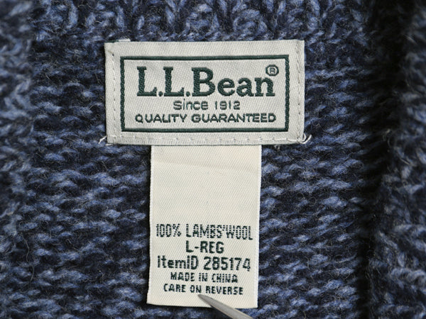 エルエルビーン ヘンリーネック ニット セーター メンズ L / アウトドア ラム ウール モックネック 長袖ニット プルオーバー 無地 シンプル