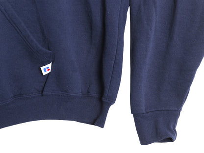 90s ラッセル 無地 フルジップ スウェット フード パーカー メンズ レディース XXL オールド トレーナー ワンポイント 裏起毛 大きいサイズ