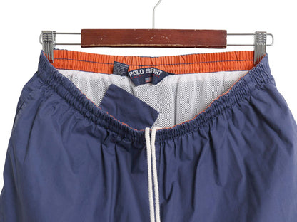 90s ポロスポーツ ラルフローレン ショートパンツ メンズ L / オールド コットン ポプリン スイム ショーツ 海パン 水陸両用 インナー付き