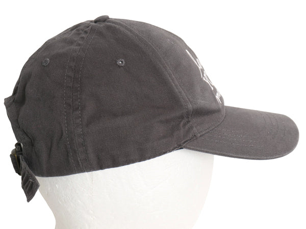 USA製 ブランド ロゴ刺繍 ベースボール キャップ フリーサイズ 帽子 ワンポイント トラッカー ハット ハート シンプル 濃灰 ユニオンメイド