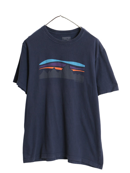 USA製 パタゴニア プリント 半袖 Tシャツ メンズ M / 16年製 アウトドア グラフィック アート イラスト フィッツロイ カットソー シンプル