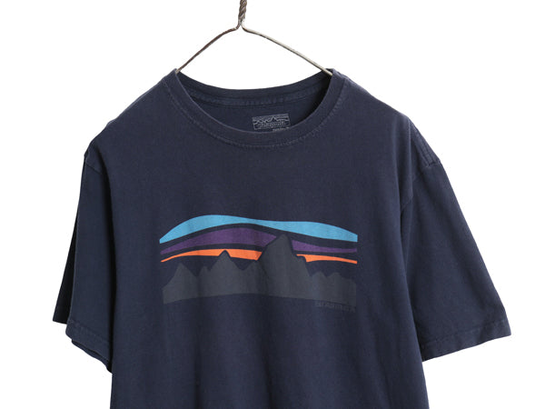 USA製 パタゴニア プリント 半袖 Tシャツ メンズ M / 16年製 アウトドア グラフィック アート イラスト フィッツロイ カットソー シンプル