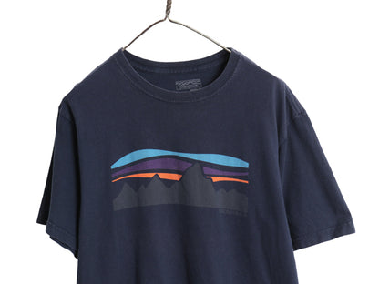 USA製 パタゴニア プリント 半袖 Tシャツ メンズ M / 16年製 アウトドア グラフィック アート イラスト フィッツロイ カットソー シンプル