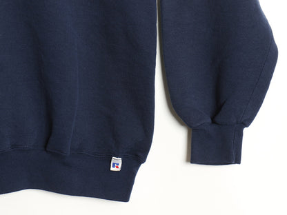 90s USA製 ラッセル 無地 スウェット メンズ レディース XXL / オールド トレーナー 前V ワンポイント ブランク クルーネック 大きいサイズ