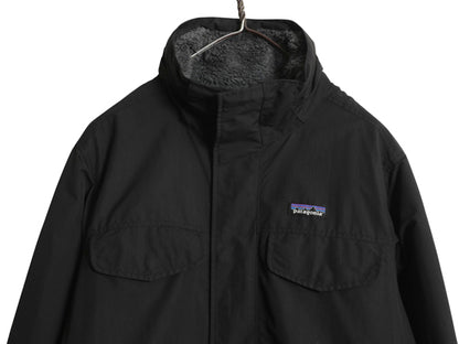 パタゴニア イスマス パーカー メンズ M 19年製 裏 ボア パイル フリース ナイロン ジャケット フルジップ マンパ ブルゾン ジャンパー 黒
