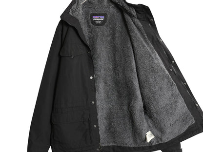 パタゴニア イスマス パーカー メンズ M 19年製 裏 ボア パイル フリース ナイロン ジャケット フルジップ マンパ ブルゾン ジャンパー 黒