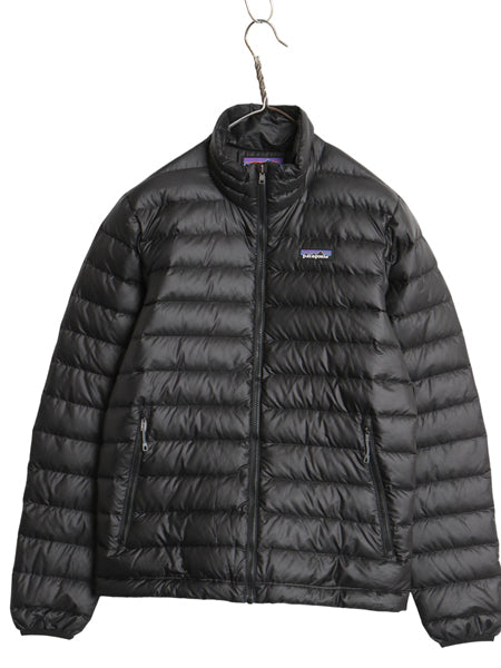 パタゴニア ダウン セーター ジャケット メンズ XS / 20年製 ナイロン フルジップ 800フィル アウトドア パッカブル ブルゾン 黒 シンプル
