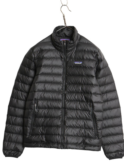 パタゴニア ダウン セーター ジャケット メンズ XS / 20年製 ナイロン フルジップ 800フィル アウトドア パッカブル ブルゾン 黒 シンプル