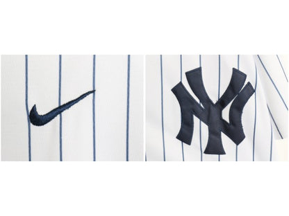 ヤンキース ベースボール シャツ メンズ M / MLB オフィシャル ナイキ スウッシュ 大リーグ ユニフォーム ゲームシャツ 半袖シャツ 重ね着