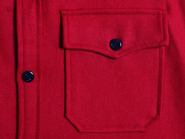 デッドストック ショット CPO 長袖 ウール シャツ メンズ XL 長袖シャツ ジャケット メルトン ヘビーウェイト 無地 シンプル 大きいサイズ