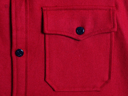 デッドストック ショット CPO 長袖 ウール シャツ メンズ XL 長袖シャツ ジャケット メルトン ヘビーウェイト 無地 シンプル 大きいサイズ