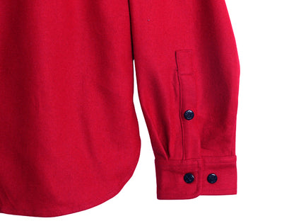 デッドストック ショット CPO 長袖 ウール シャツ メンズ XL 長袖シャツ ジャケット メルトン ヘビーウェイト 無地 シンプル 大きいサイズ