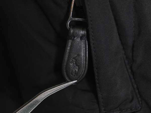 00s ポロ ラルフローレン 中綿 ナイロン キルティング ベスト メンズ L オールド ウール カシミヤ ライナー付き フルジップ 重ね着 無地 黒