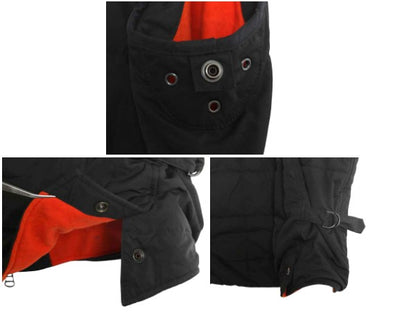 00s ポロ ラルフローレン 中綿 ナイロン キルティング ベスト メンズ L オールド ウール カシミヤ ライナー付き フルジップ 重ね着 無地 黒