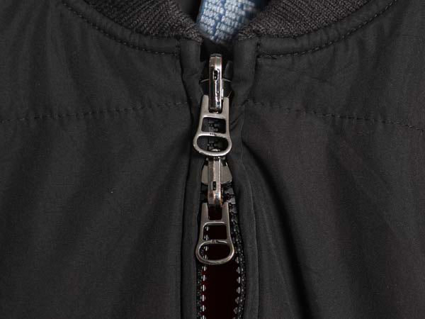 00s ポロ ラルフローレン 中綿 ナイロン キルティング ベスト メンズ L オールド ウール カシミヤ ライナー付き フルジップ 重ね着 無地 黒