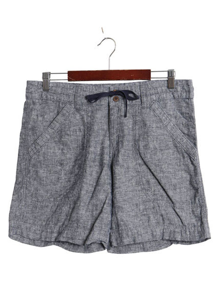 パタゴニア アイランド ヘンプ ショーツ レディース M アウトドア ショートパンツ 短パン ノータック オーガニック コットン シャンブレー