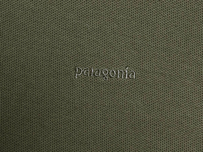 パタゴニア 鹿の子 長袖 ポロシャツ メンズ XL 古着 06年製 長袖シャツ ロングスリーブ オーガニック コットン カットソー 大きいサイズ 緑