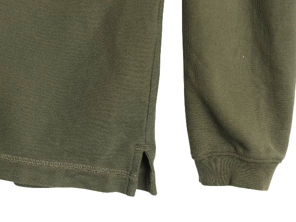 パタゴニア 鹿の子 長袖 ポロシャツ メンズ XL 古着 06年製 長袖シャツ ロングスリーブ オーガニック コットン カットソー 大きいサイズ 緑
