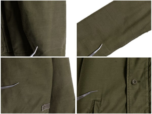 70s 初期 ALPHA INDUSTRIES 社製 A-2 デッキ ジャケット SMALL 民間 ヴィンテージ アルファ USN ネイビー ミリタリー 裏ボア ライナー付き