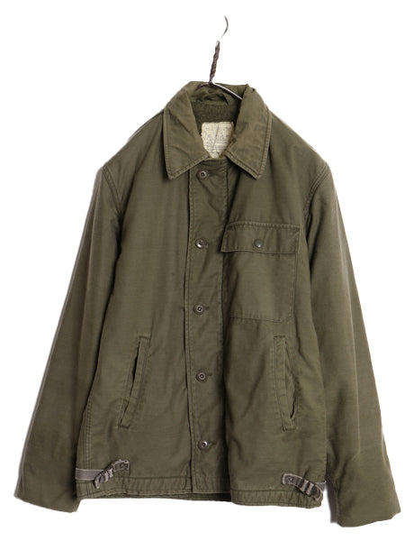 70s 初期 ALPHA INDUSTRIES 社製 A-2 デッキ ジャケット SMALL 民間 ヴィンテージ アルファ USN ネイビー ミリタリー 裏ボア ライナー付き