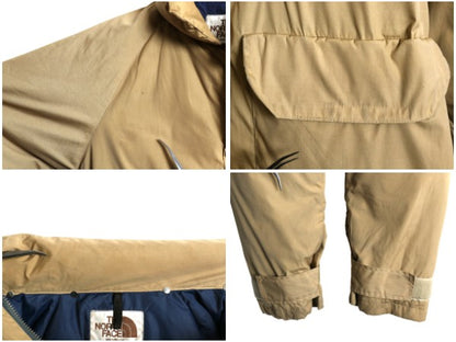80s 茶タグ ★ ノースフェイス セロー ダウン ジャケット メンズ L 古着 USA製 ヴィンテージ アウトドア ジャンパー ハイネック フルジップ