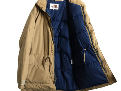 80s 茶タグ ★ ノースフェイス セロー ダウン ジャケット メンズ L 古着 USA製 ヴィンテージ アウトドア ジャンパー ハイネック フルジップ