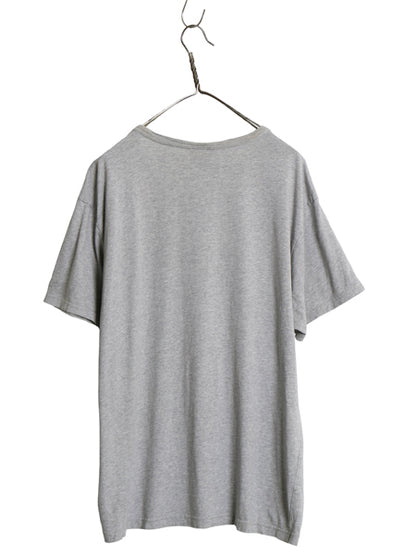 00s ポロベア ポロ ラルフローレン プリント 半袖 Tシャツ メンズ L オールド キャラクター カットソー コットン トップス ゆったり グレー