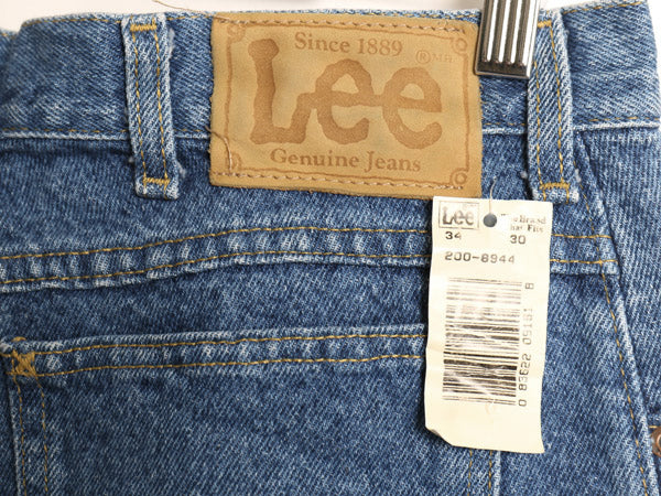 デッドストック 90s USA製 リー 200 デニム パンツ メンズ 34 30 新品 オールド ジーパン ジーンズ ストレート ボトムス 5ポケット ブルー