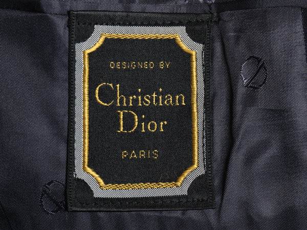 80s USA製 クリスチャン ディオール テーラード ジャケット メンズ L 程/ 古着 ヴィンテージ ピン ストライプ スーツ ブレザー ウール 濃紺