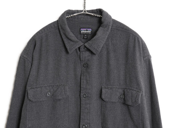 パタゴニア ロングスリーブ フィヨルド フランネル シャツ メンズ XL / 17年製 アウトドア ネルシャツ ヘビーウェイト 大きいサイズ 無地