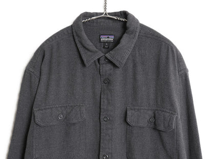 パタゴニア ロングスリーブ フィヨルド フランネル シャツ メンズ XL / 17年製 アウトドア ネルシャツ ヘビーウェイト 大きいサイズ 無地