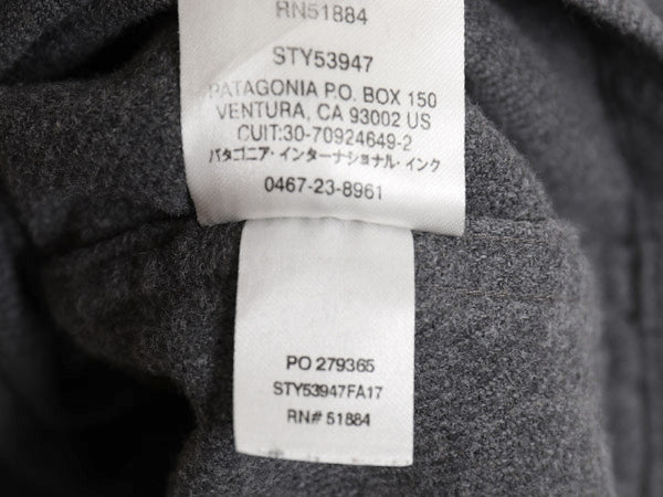 パタゴニア ロングスリーブ フィヨルド フランネル シャツ メンズ XL / 17年製 アウトドア ネルシャツ ヘビーウェイト 大きいサイズ 無地