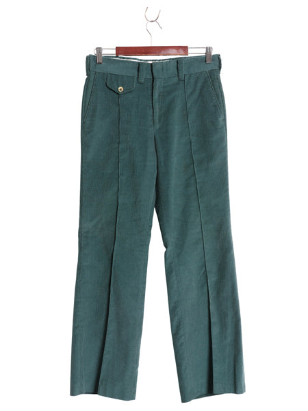 80s リーバイス パナテラ 細畝 コーデュロイ フレア パンツ 実寸 31 30 / 古着 ヴィンテージ ブーツカット スラックス ボトムス グリーン