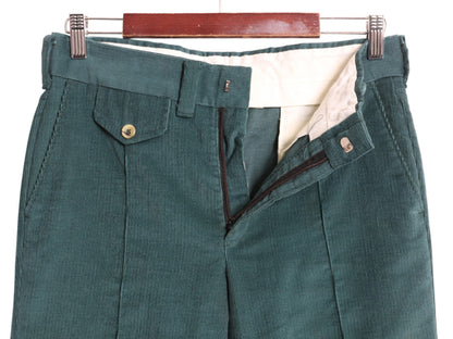 80s リーバイス パナテラ 細畝 コーデュロイ フレア パンツ 実寸 31 30 / 古着 ヴィンテージ ブーツカット スラックス ボトムス グリーン