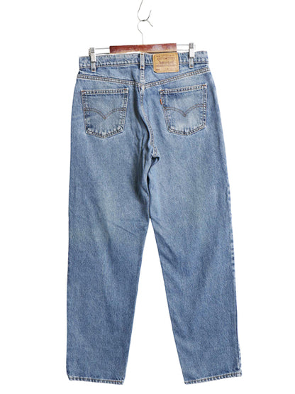90s USA製 リーバイス 550 デニム パンツ メンズ 34 32 / オールド リラックス フィット テーパード ジーンズ ジーパン ヒゲ オレンジタブ
