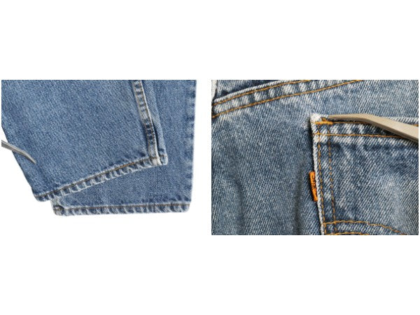 90s USA製 リーバイス 550 デニム パンツ メンズ 34 32 / オールド リラックス フィット テーパード ジーンズ ジーパン ヒゲ オレンジタブ