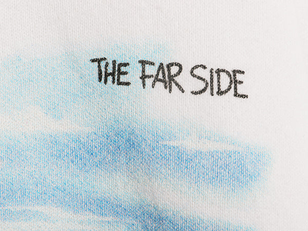 90s USA製 ジョーク イラスト プリント スウェット メンズ レディース L オールド トレーナー キャラクター アニマル グラフィック 裏起毛