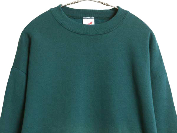 デッドストック 90s USA製 ジャージーズ 無地 スウェット メンズ レディース L / オールド トレーナー 裏起毛 ブランク トップス シンプル