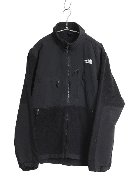 ノースフェイス デナリ ジャケット メンズ L / アウトドア フリース ナイロン ブルゾン ハイネック フルジップ アウター ブラック シンプル
