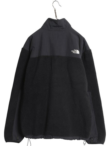 ノースフェイス デナリ ジャケット メンズ L / アウトドア フリース ナイロン ブルゾン ハイネック フルジップ アウター ブラック シンプル