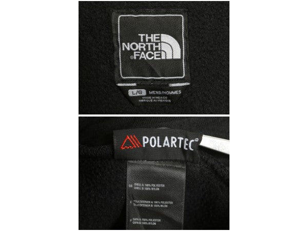 ノースフェイス デナリ ジャケット メンズ L / アウトドア フリース ナイロン ブルゾン ハイネック フルジップ アウター ブラック シンプル