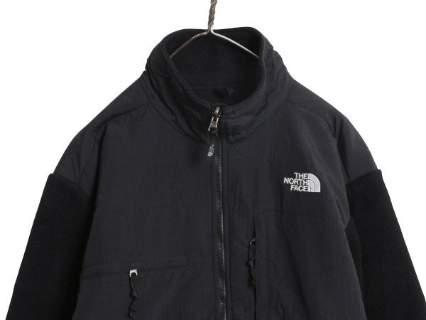 ノースフェイス デナリ ジャケット メンズ L / アウトドア フリース ナイロン ブルゾン ハイネック フルジップ アウター ブラック シンプル