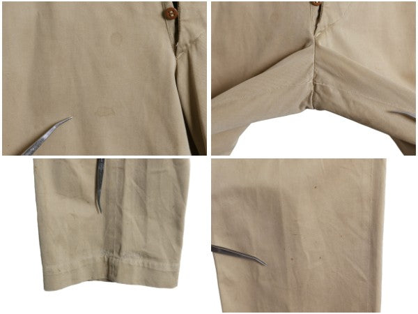 40s 50s ★ 米軍実物 US ARMY コットン チノ パンツ メンズ 32 31 程 ヴィンテージ ミリタリー 45カーキ ボタンフライ チノパン ストレート